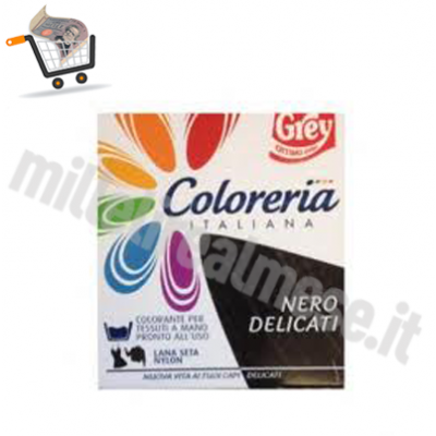 COLORERIA ITALIANA DELICATO NERO GREY - Colorante pronto all'uso in  lavatrice per capi delicati - Detersivi - SUPERMERCATO