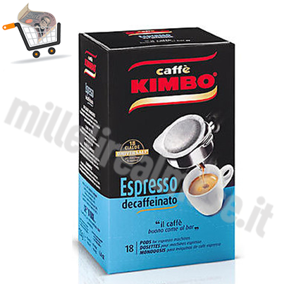 CIALDE KIMBO CAFFE' ESPRESSO NAPOLETANO 18 pz DECAFFEINATO